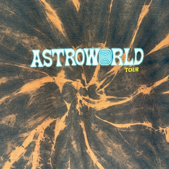 ❣️handmade Travis Scott Astroworld 2018 Wish You Were Here Tour Shirt Medium - Picture 2 of 11